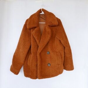 Free People Teddy Coat Size Small